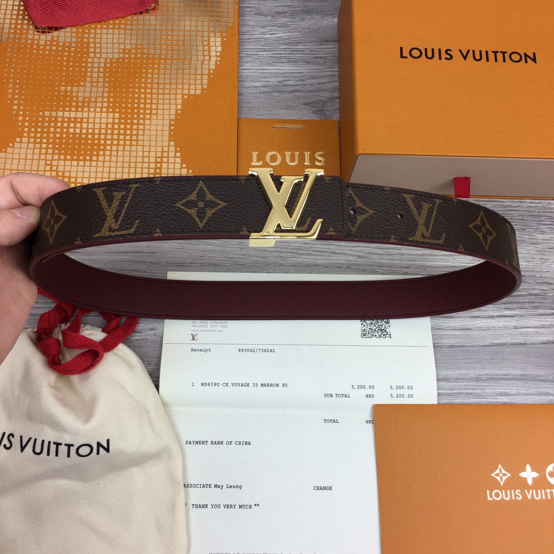 LV Women Initiales 30mm Reversible Belt M0561U